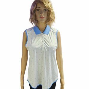 GREG NORMAN Sleeveless PlayDry Polo Golf  Shirt Stretch